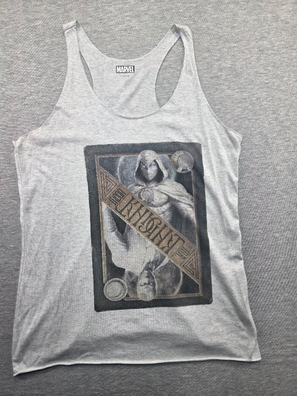 Marvel Moon Knight Racerback Tank Top Heather Gray